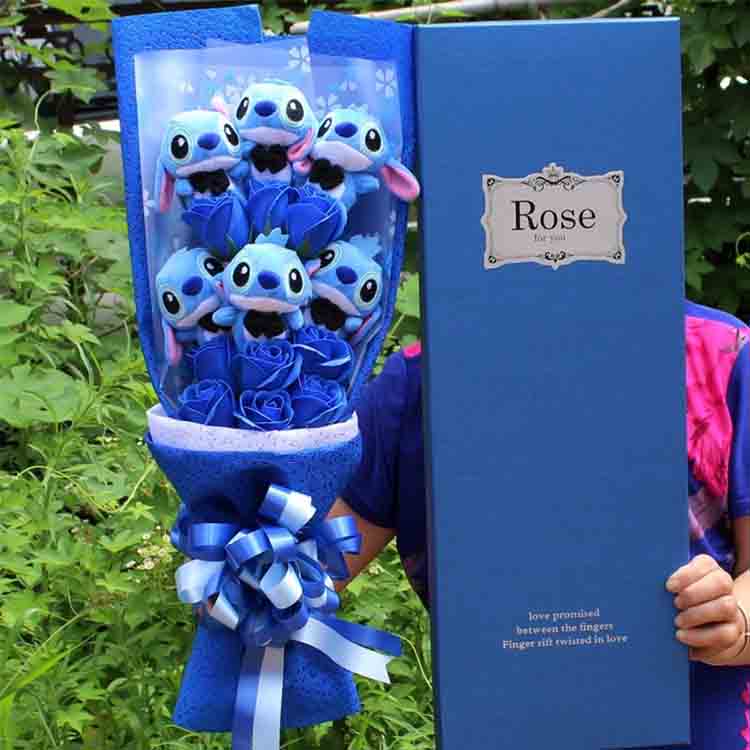 Bouquet Kartun Jahitan Comel