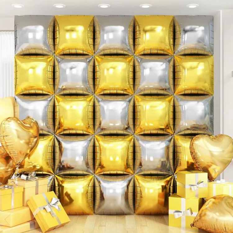 Belon foil dinding latar belakang dua sisi