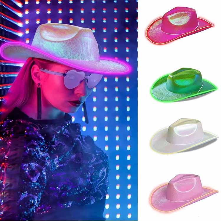 Pesta Halloween LED Fluorescent Colorful Hat