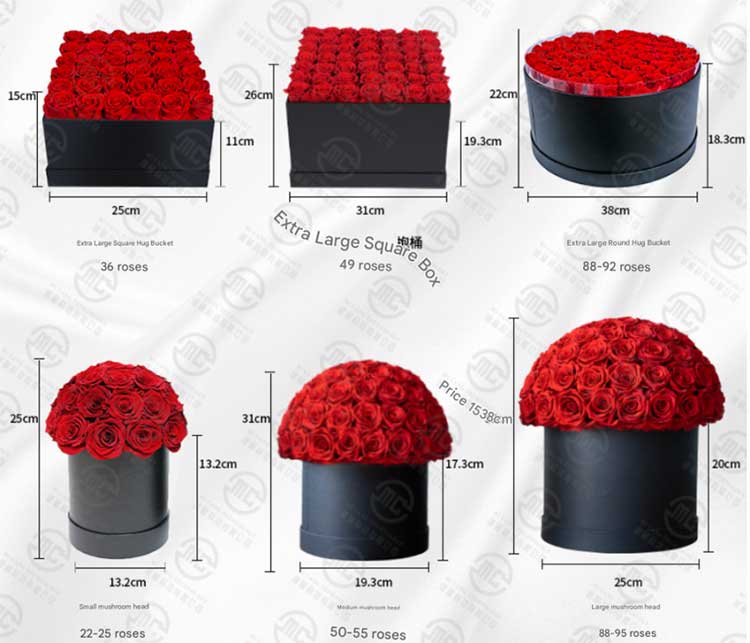 preserved flower hug bucket preserved flower hug bucket