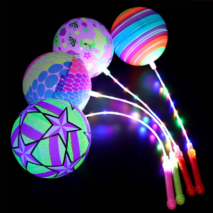 Bola Bouncy String dengan lampu LED